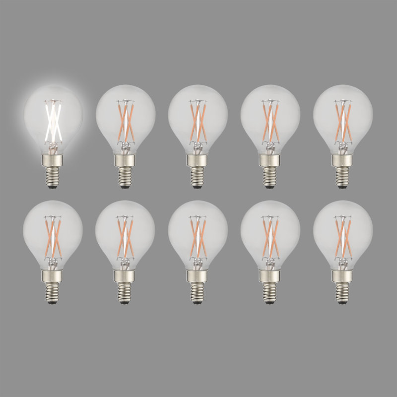 Mclellan 5 Watt G16.5 LED Dimmable Light Bulb Warm White E12/Candelabra Base