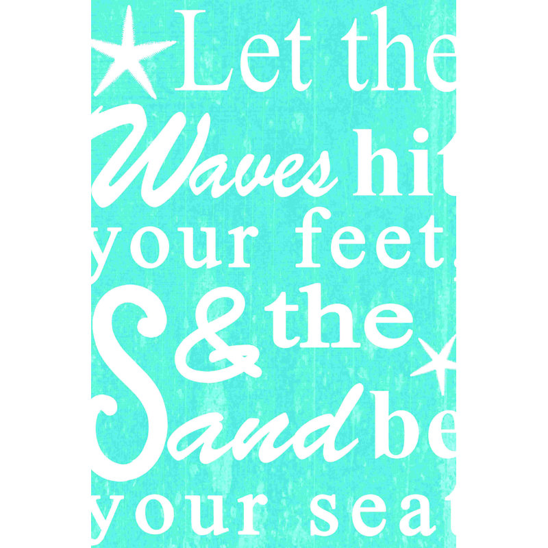 Let The Waves Hit - Wrapped Canvas Print, 30" H x 20" W  