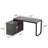 Latwon L-Shaped Steel Writing Desk-1378397560