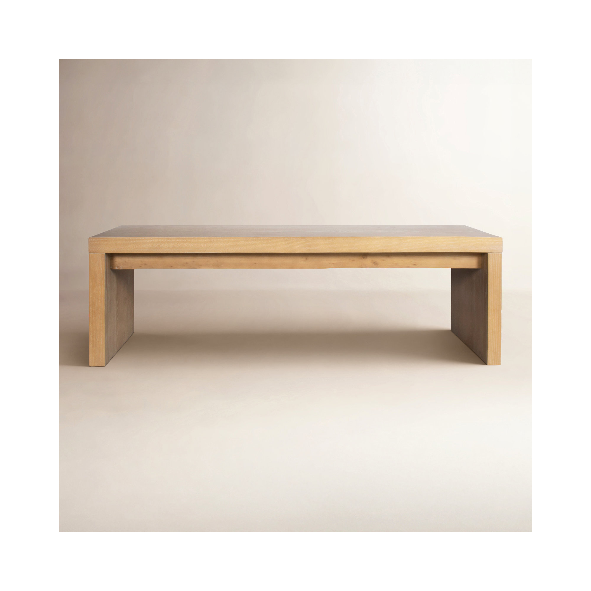 Gabler 56'' Ash Wood Waterfall Bench, Brown