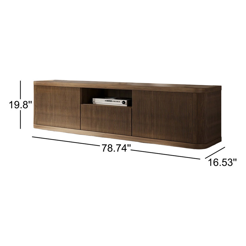  78.74'' Wood Tv Stand, Fully Assembled