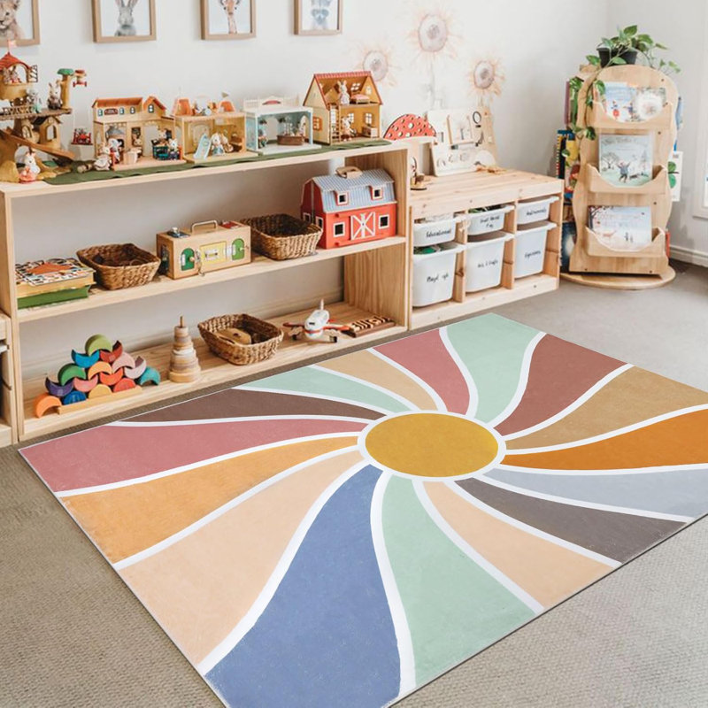 Tapis Sun Rainbow, Rectangle 3 pi 11 po x 5 pi 10 po
