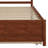 Platform Bed Wood Bed Frame With Trundle-1474727192