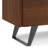 Lowry 39"W Solid Acacia Wood Modern Industrial Medium Storage Cabinet with Adjustable Shelves and Metal Legs-1228657897-1262481094