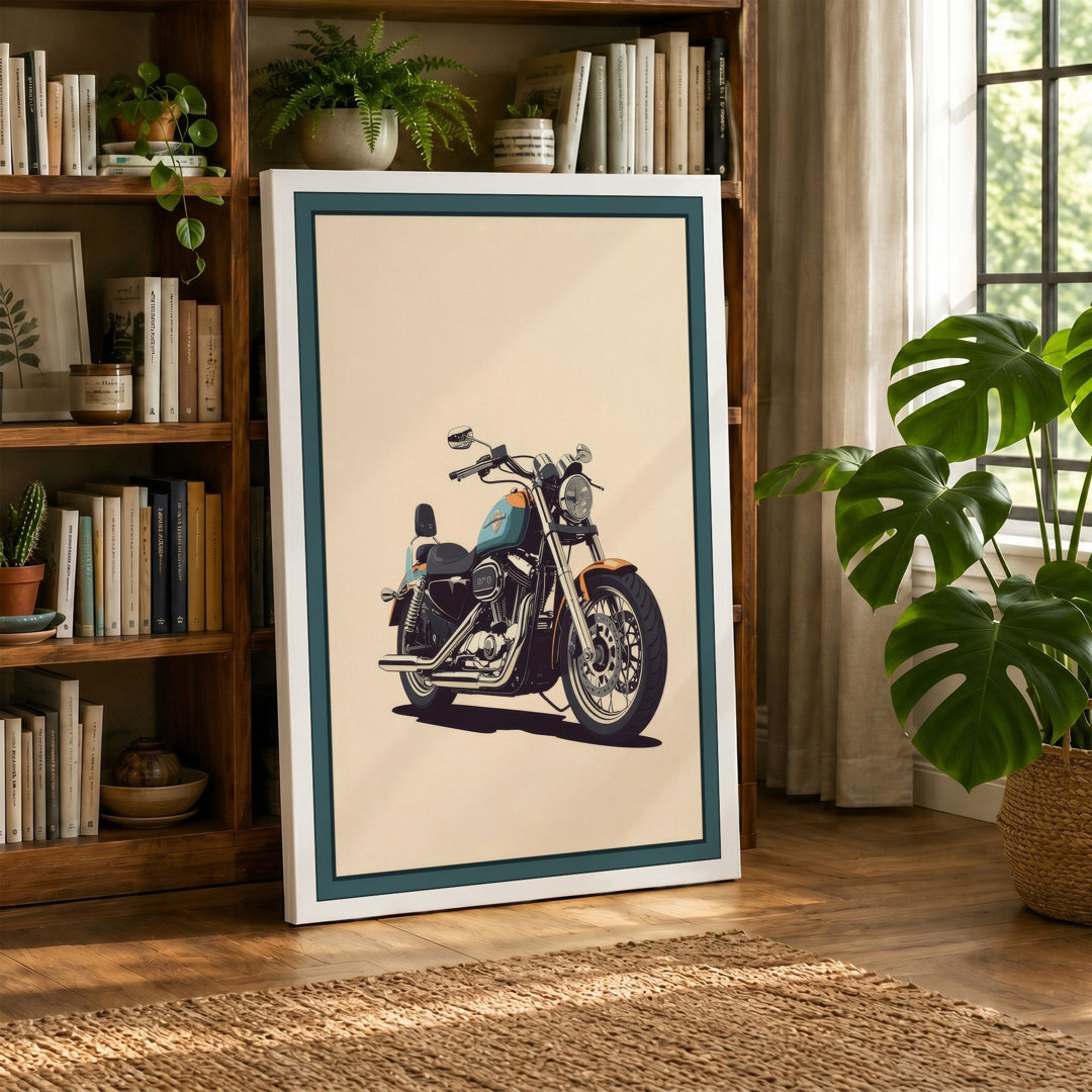 Classic Chrome Cruiser Vintage - Wrapped Canvas