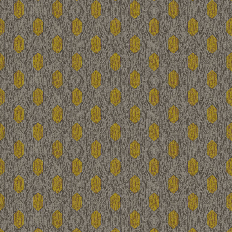 Osias 10.05m x 53cm Metallic Finish Paste the Wall Wallpaper Roll, Brown/Yellow Gold