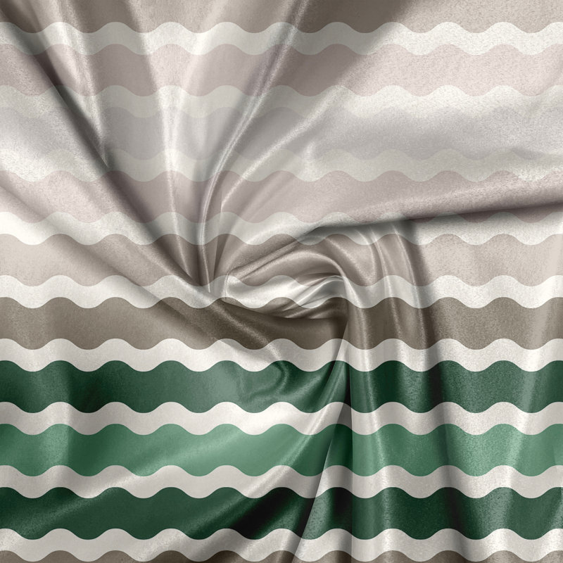 Polyester Semi Sheer Curtain Pair