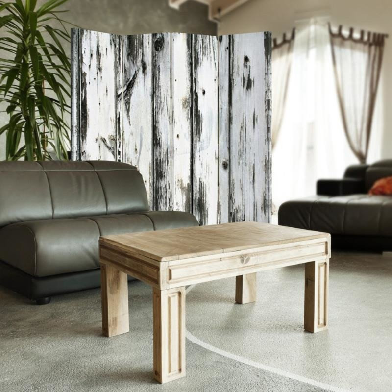 Kirby 150cm W 3 - Panel Solid Wood Folding Room Divider, 4, 110cm H x 150cm W x 2.2cm D, Grey