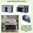 Kitchen Island With Power Outlet, 5 Wheels, Drop Leaf And 3 Drawers-649810654