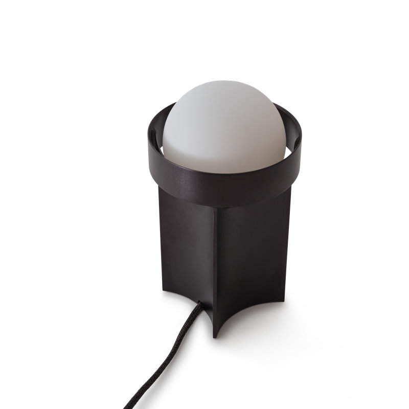 Lampe de table Loop + sphère III, H 8,63 po x l 4,88 po x P 4,88 po, Gris