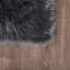 Tapis gris foncé en simili peau de mouton Chevi-1348908679