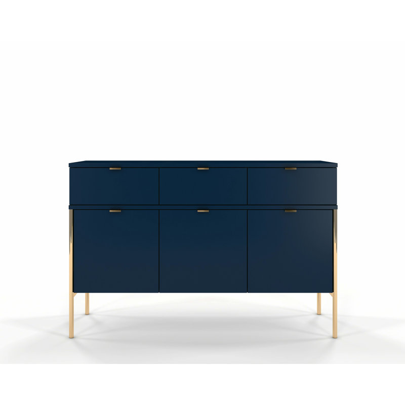 Agosto 120cm Sideboard, Navy Blue