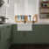 Perch 24" L x 18" W Fireclay Single Bowl Farmhouse Kitchen Sink with Sink Grid and Basket Strainer