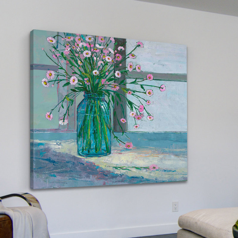 24" x 24" Multicolor Floral Arrangement on Canvas