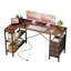 Bureau en L de 55 pouces avec prises de courant, 3 tiroirs, tablettes pour jouer, coin bureau, bureau à domicile, bureau-1158439246-1158439243