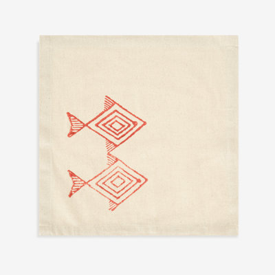 Rudolfo Linen Embroidered Square