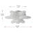 1-Matte white flower shaped LED iron ceiling light