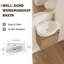 Meuble-lavabo de salle de bain avec lavabo et support de rangement