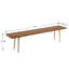 Table de salle à manger en bois massif avec pieds en métal-676623974