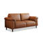 Causeuse-coussin standard en cuir véritable brun-1933979651