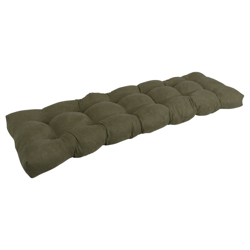 Coussin de siège en microsuède pour l'intérieur, L 51 po x P 19 po, Vert forêt