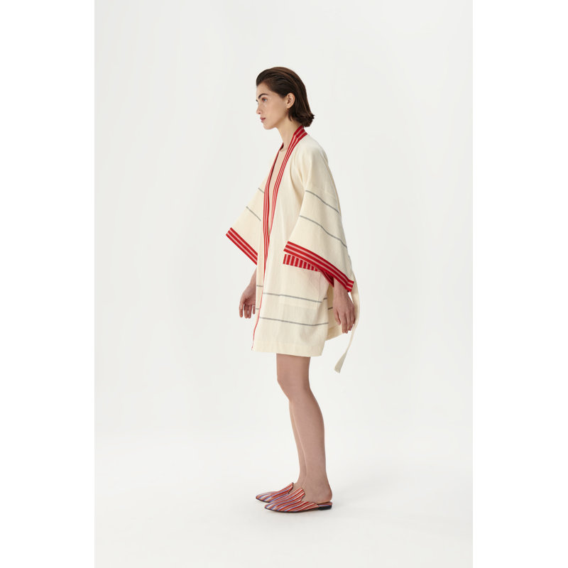 Short Pesthamal Kimono Red