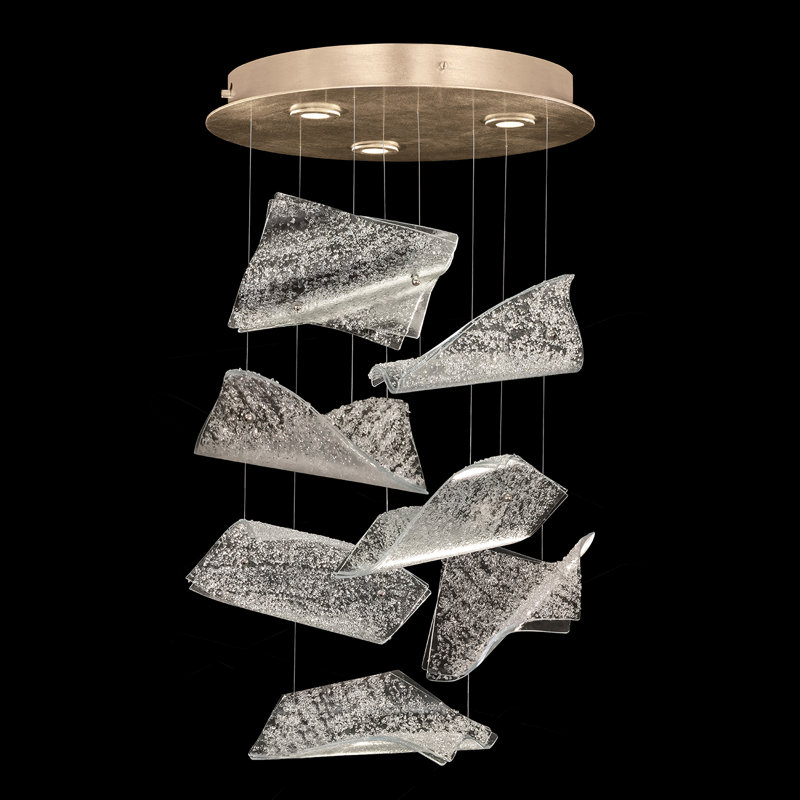 Elevate 3 - Light LED Chandelier, Silver, Gold