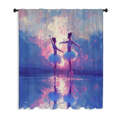 Rideau transparent en polyester Elario
