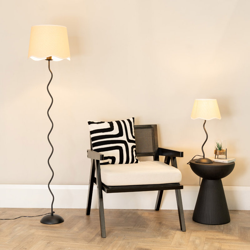 Rushon Metal Table Lamp, Gray, No