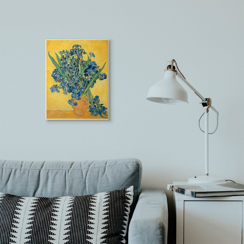 «Van Gogh Irises Post Impressionist» par Vincent Van Gogh, reproduction d'art, Plaque murale, H 15 po x l 10 po x P 0,5 po