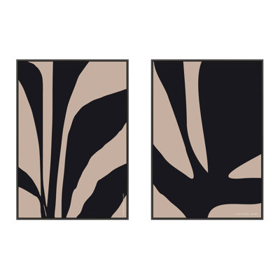 Organic Abstraction Framed 2 Pieces by Romina Gadler Print