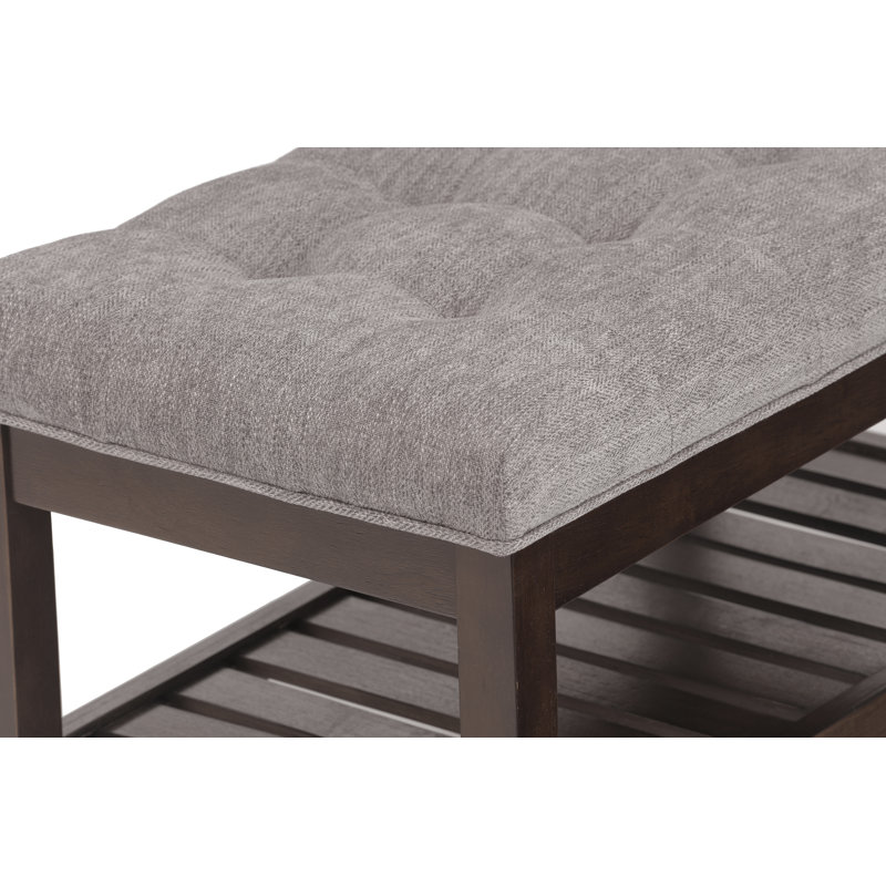 Banc de rangement rembourré Lilttle Jossie, Brun clair