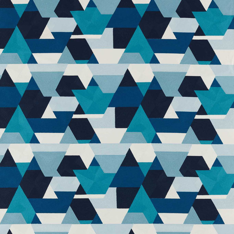 Popova Fabric, Onsen/Japanese Ink/Silver Willow