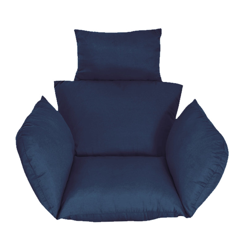 Coussin de chaise Egg, 39,37 x 45,28 x 4,72 po, Marine
