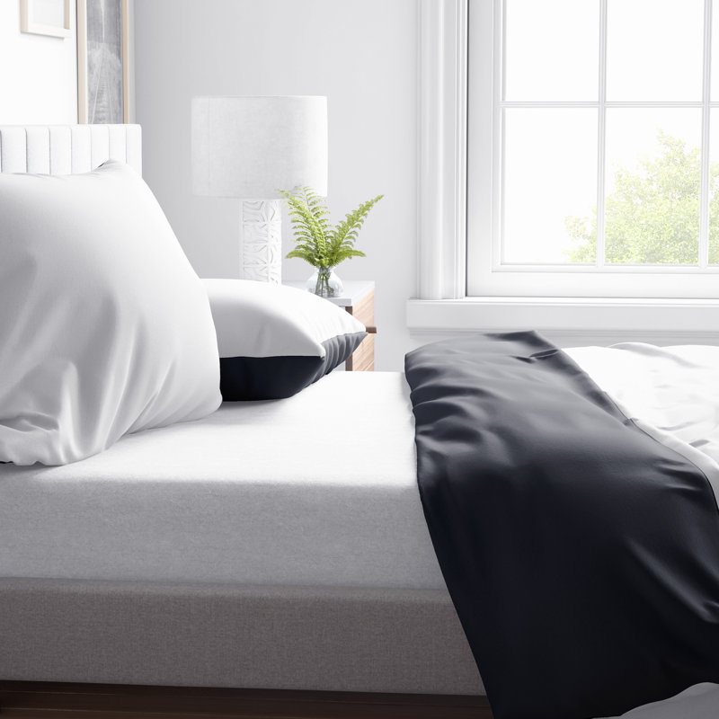 Reana Bedding, White, 135 x 200 cm - 1 Pillowcase (80 x 80 cm)