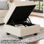 Pièce de module de tabouret avec repose-pieds de rangement pour canapé modulaire de 26,4 po de largeur nairoby-1574048849