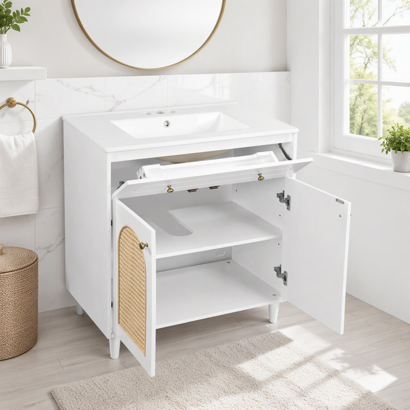 Meuble-lavabo 30 po avec lavabo en céramique