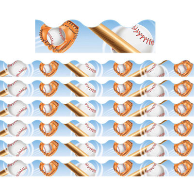 Baseball déco avec bordure de classe