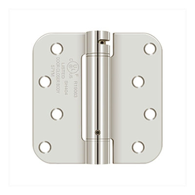 Charnière à ressort 4 po x 4 po x 5/8 po DSH4R514, homologuée UL en nickel poli