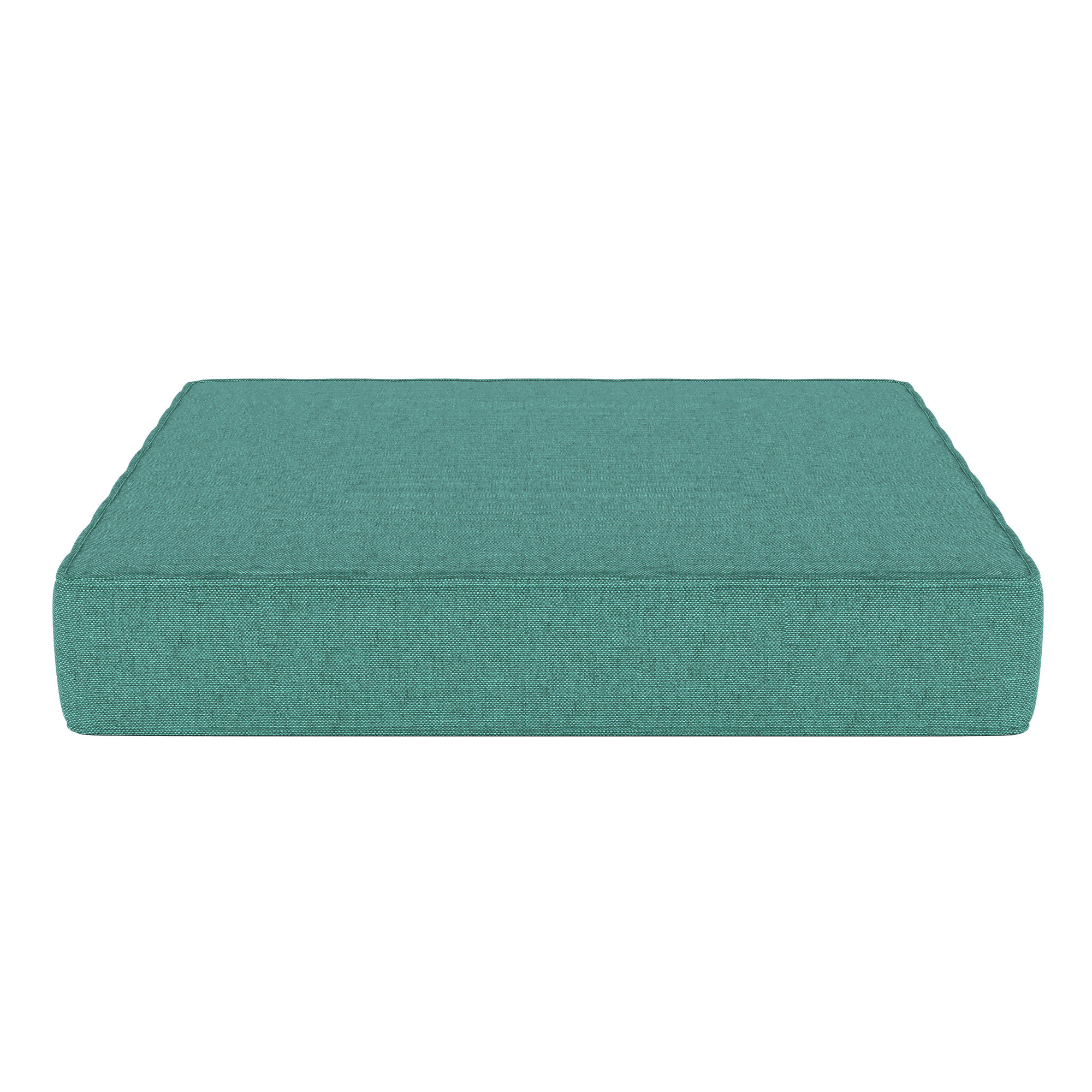 Sunbrella Outdoor Ottoman Cushion, Cast Breeze Sunbrella® Plainweave, 4" H x 24" W x 20.5" D