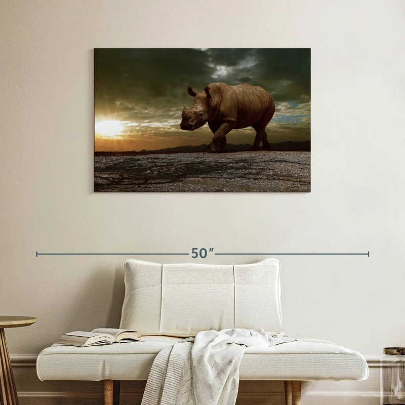African Safari Brampt, 26" H x 39" W