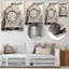 Horloge classique sophistiquée - mode, art mural en métal, salon-40756343