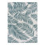 Tapis intérieur / extérieur bleu clair / blanc en polypropylène tissé à la machine Rowdy-724539998