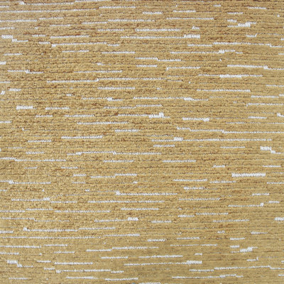Dima Fabric | Striped Solid Chenille Jacquard Fabric | Color Beige