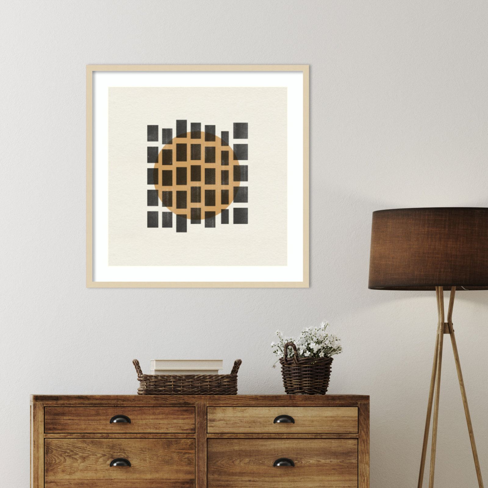 Giese "Paper Object No. 8" Print, Brown, 33" H x 33" W