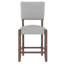 Ensemble de 4 tabourets de bar modernes avec tabourets de bar rembourrés en lin et pieds en bois massif Modern-886109532