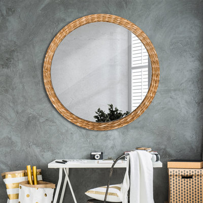Huldar Glass Flat Wall Mirror