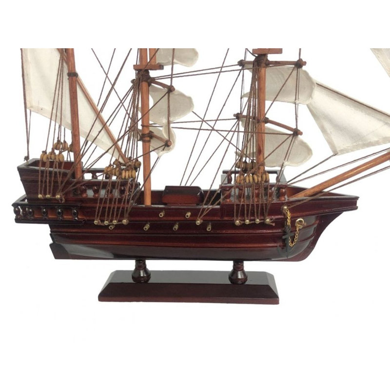 Capitaine Kidd'sfalcon, voilier pirate, H 15 po x l 12 po x P 3 po