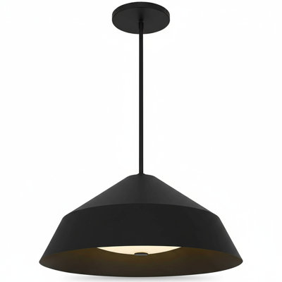 22 inch Diameter Integrated LED Black Pendant
