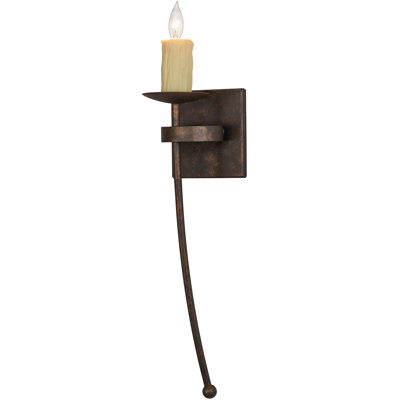Bechar Steel Candle Wall Light
